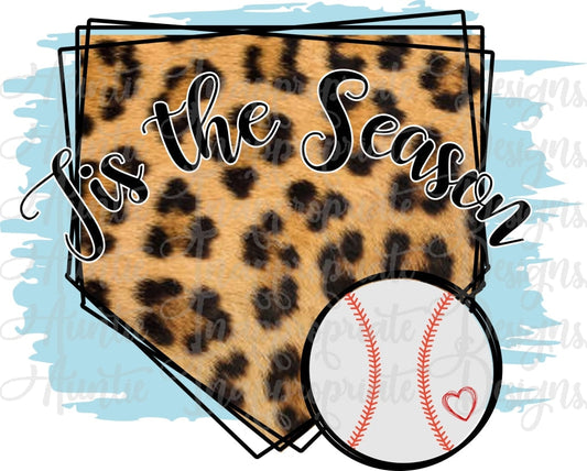 Tis The Season Baseball Sublimation File Png Printable Shirt Design Heat Transfer Htv Digital File