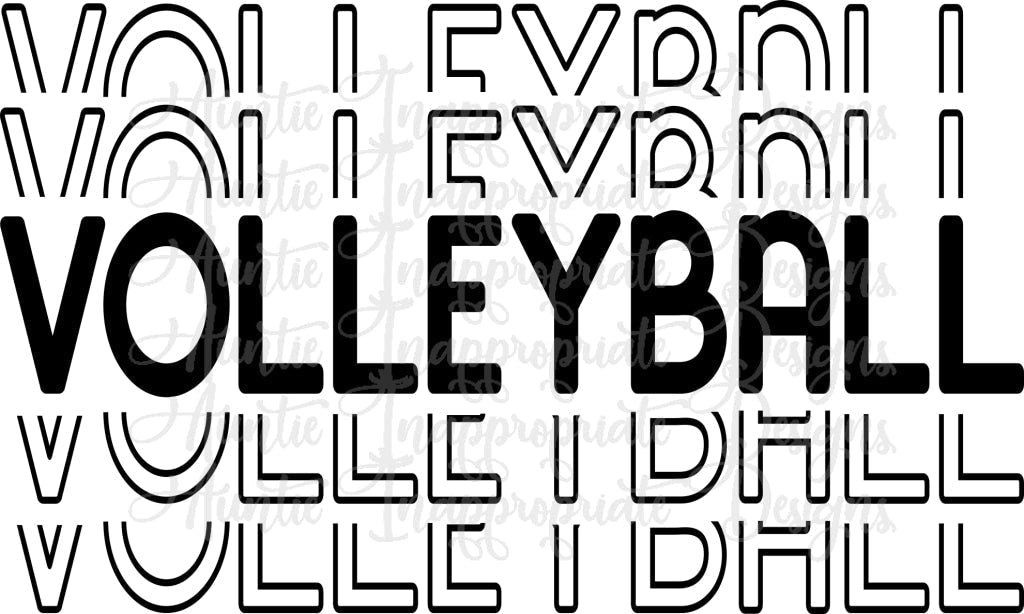 Volleyball Layer Digital Svg File