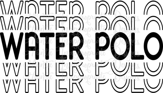 Water Polo Layer Digital Svg File