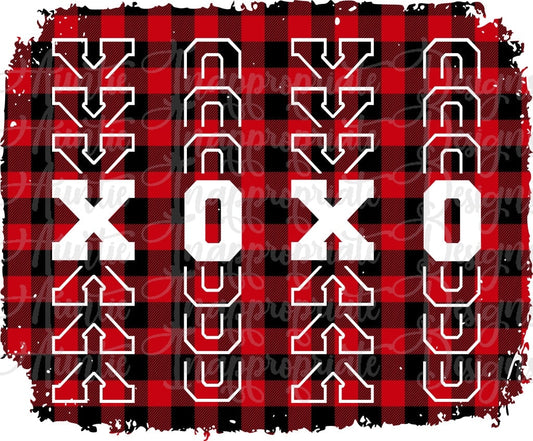 Xoxo Buffalo Plaid Valentine Sublimation File Png Printable Shirt Design Heat Transfer Htv Digital